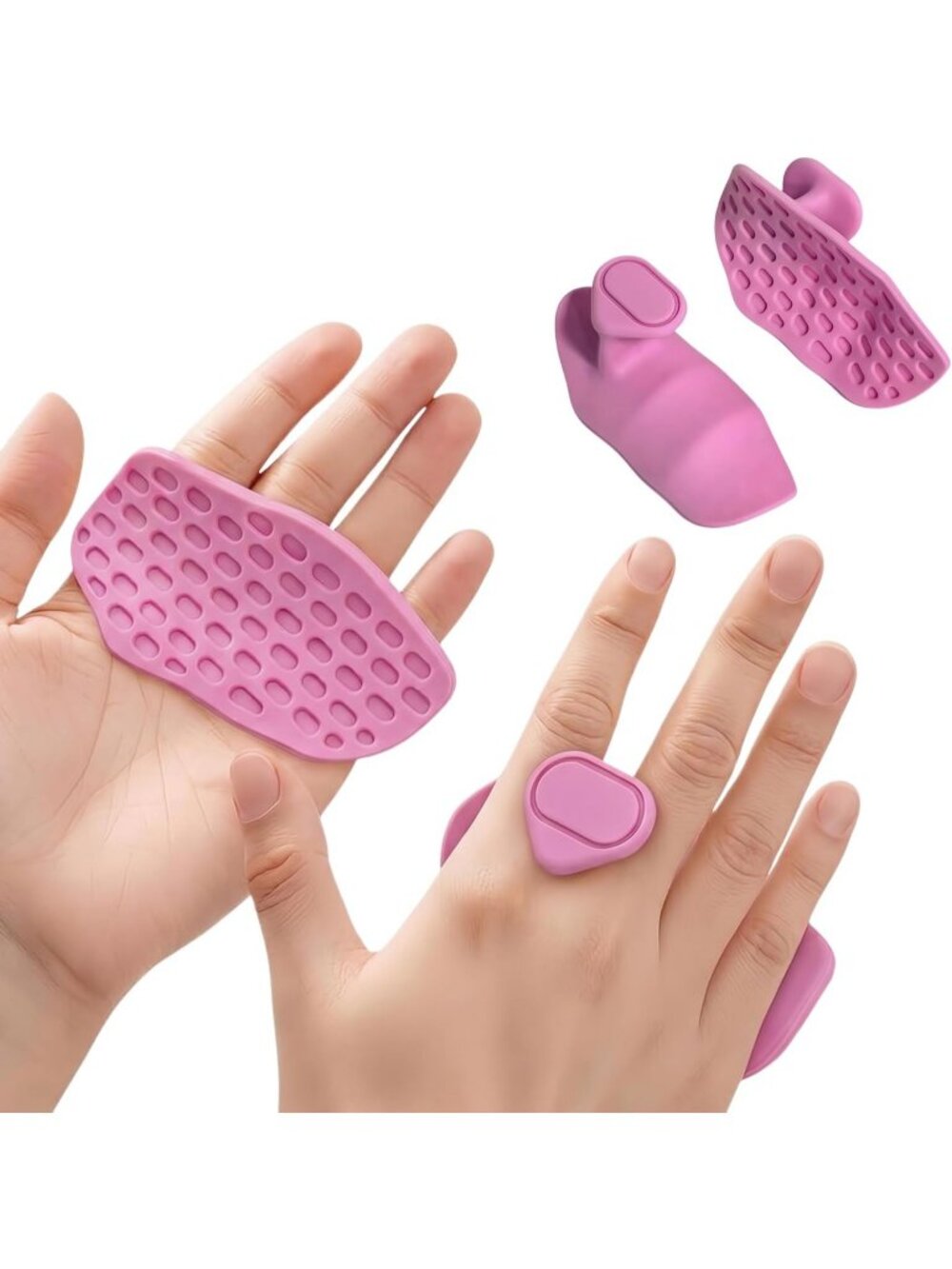 Silicone Workout Pink Grip Anti Slip Weight Lifting Gym Pads Hand Palm Protector